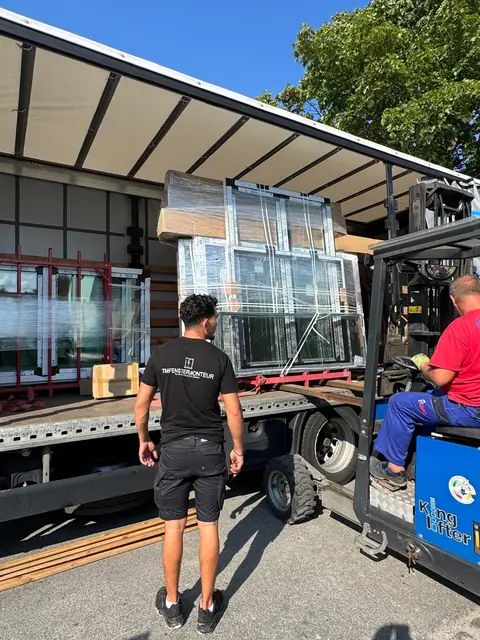 Neues Fenster kurz nach der Montage